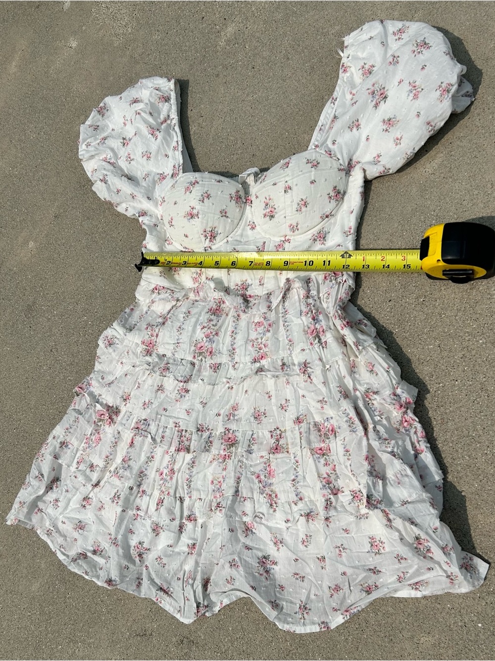 Altar'd State White and Pink Floral Mini Dress - Picture 2 of 5